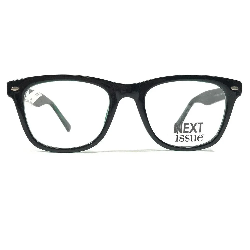 Next Issue NI 10 COL 90 Eyeglasses Frames Black Green Square Full Rim 51-20-145