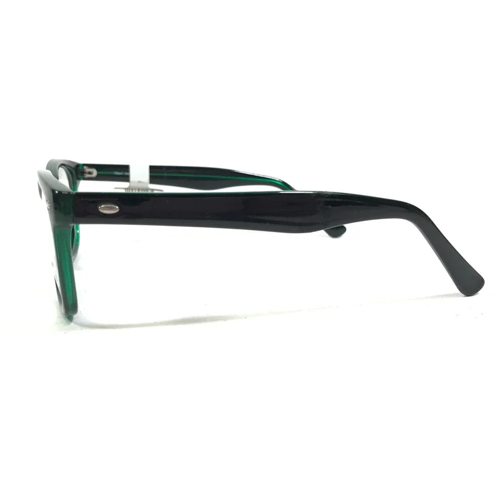 Next Issue NI 10 COL 90 Eyeglasses Frames Black Green Square Full Rim 51-20-145