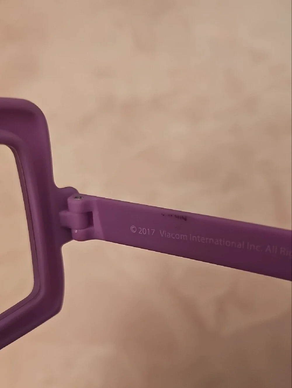 Square Purple Statement Sunglasses