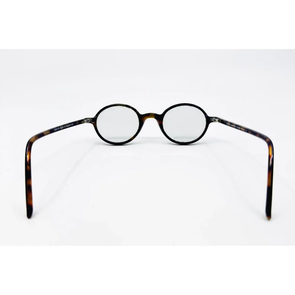 Editor Shriver Eyeglass Frames Unisex Black Tortoise Round 43-22-145