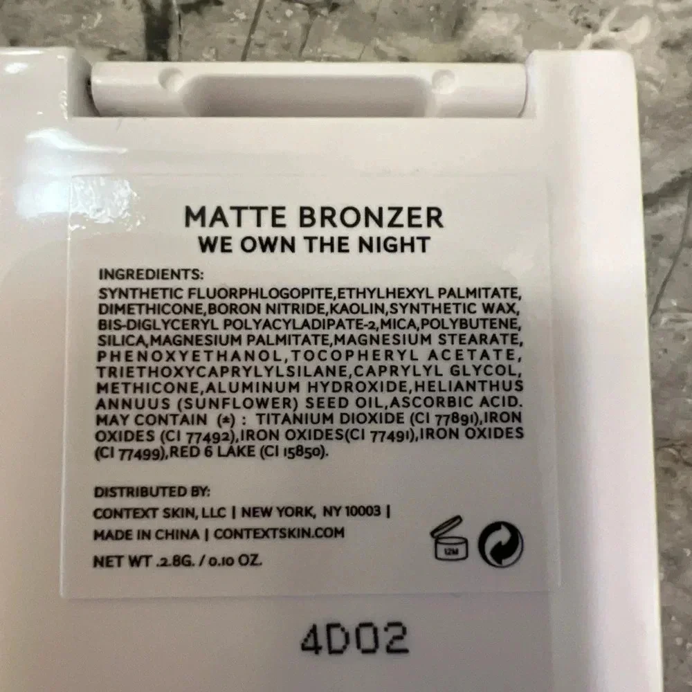 CONTEXT SKIN matte bronzer in WE OWN THE NIGHT,‎ new 0.1oz compact