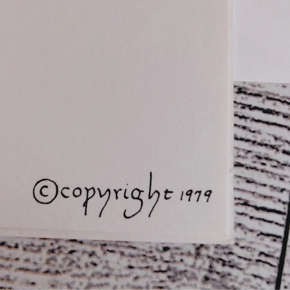 N/A vtg print copyright