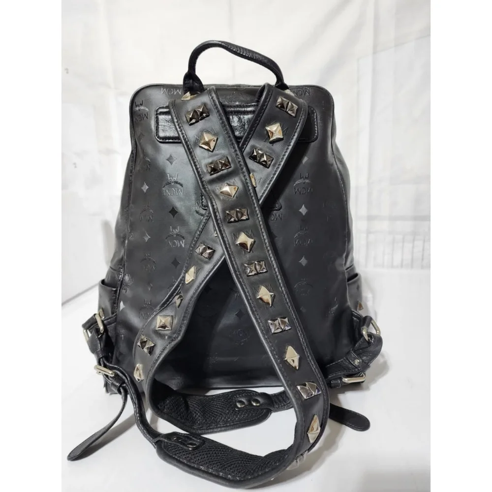 MCM Honshu Tantris Studded Backpack Black