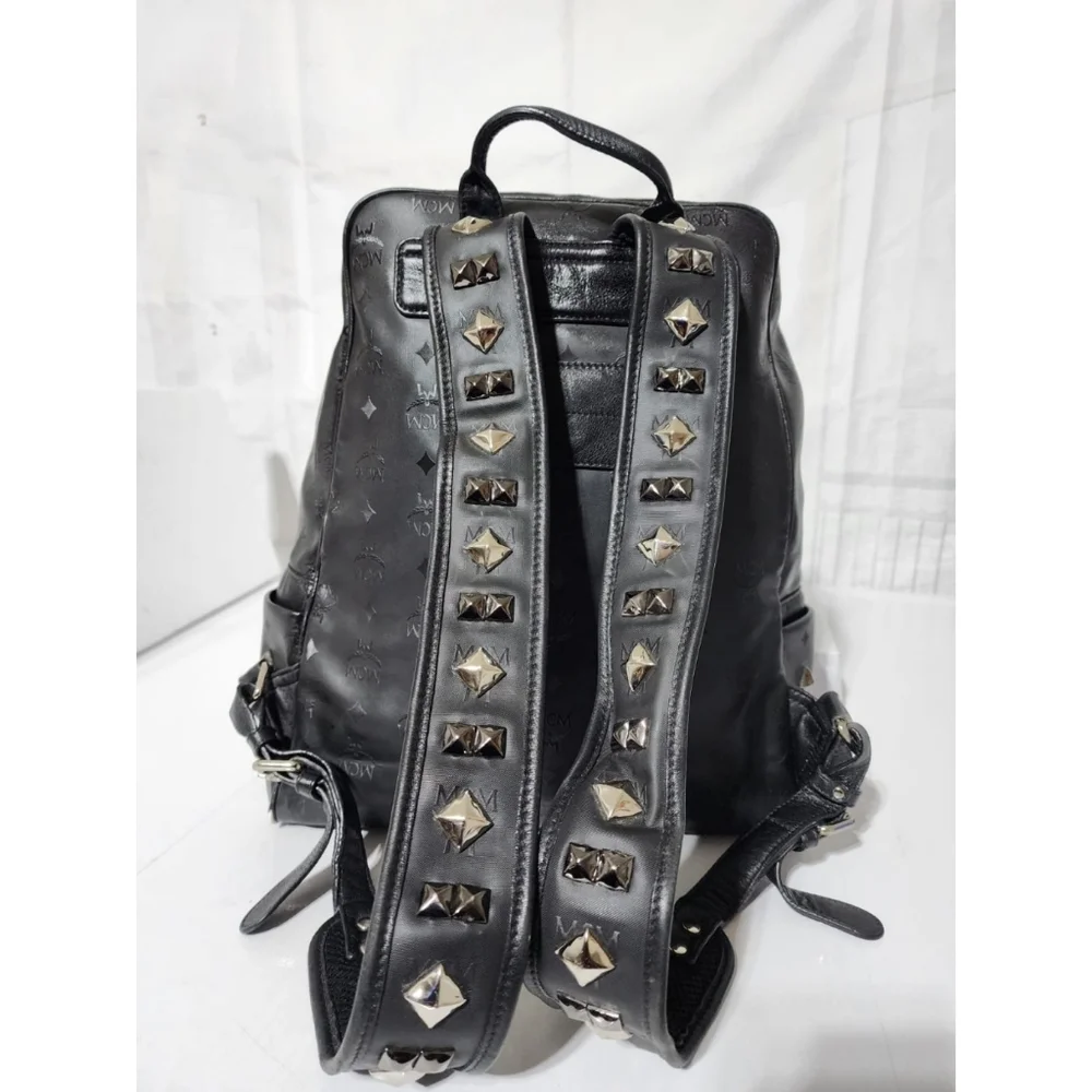 MCM Honshu Tantris Studded Backpack Black
