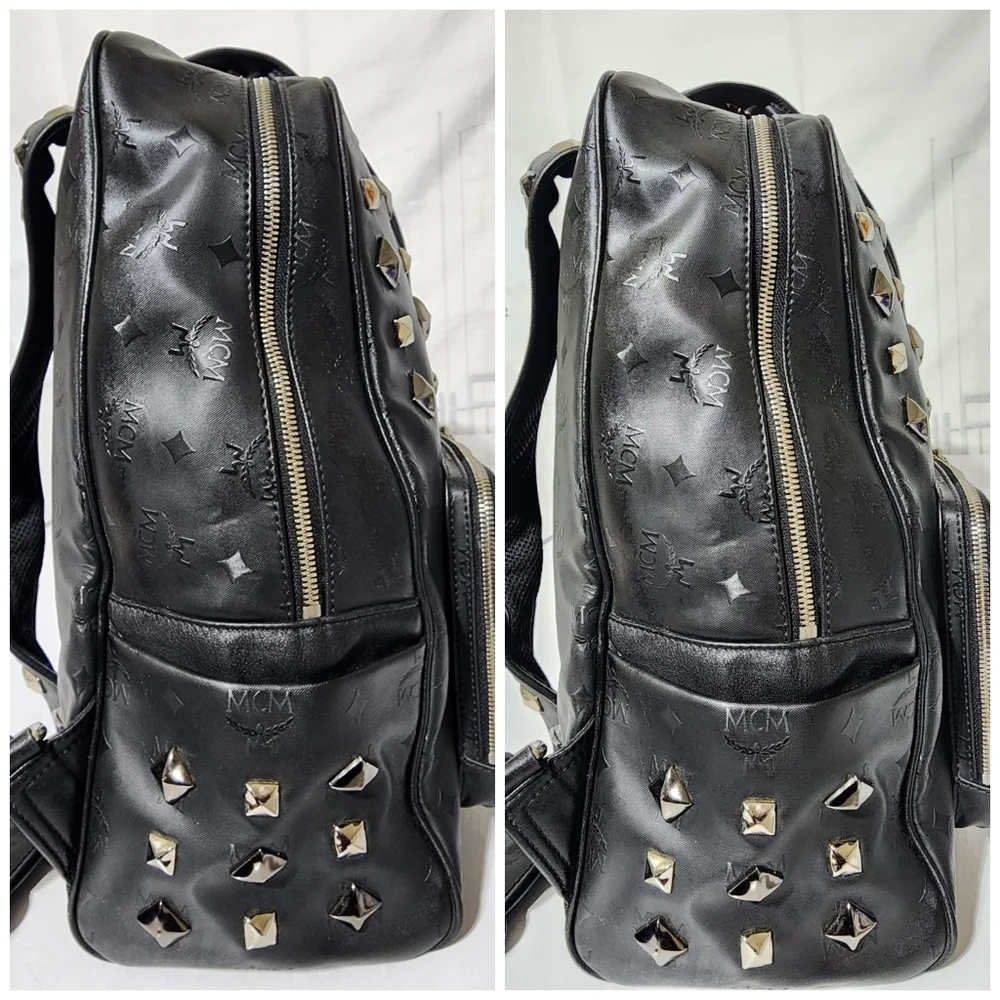 MCM Honshu Tantris Studded Backpack Black