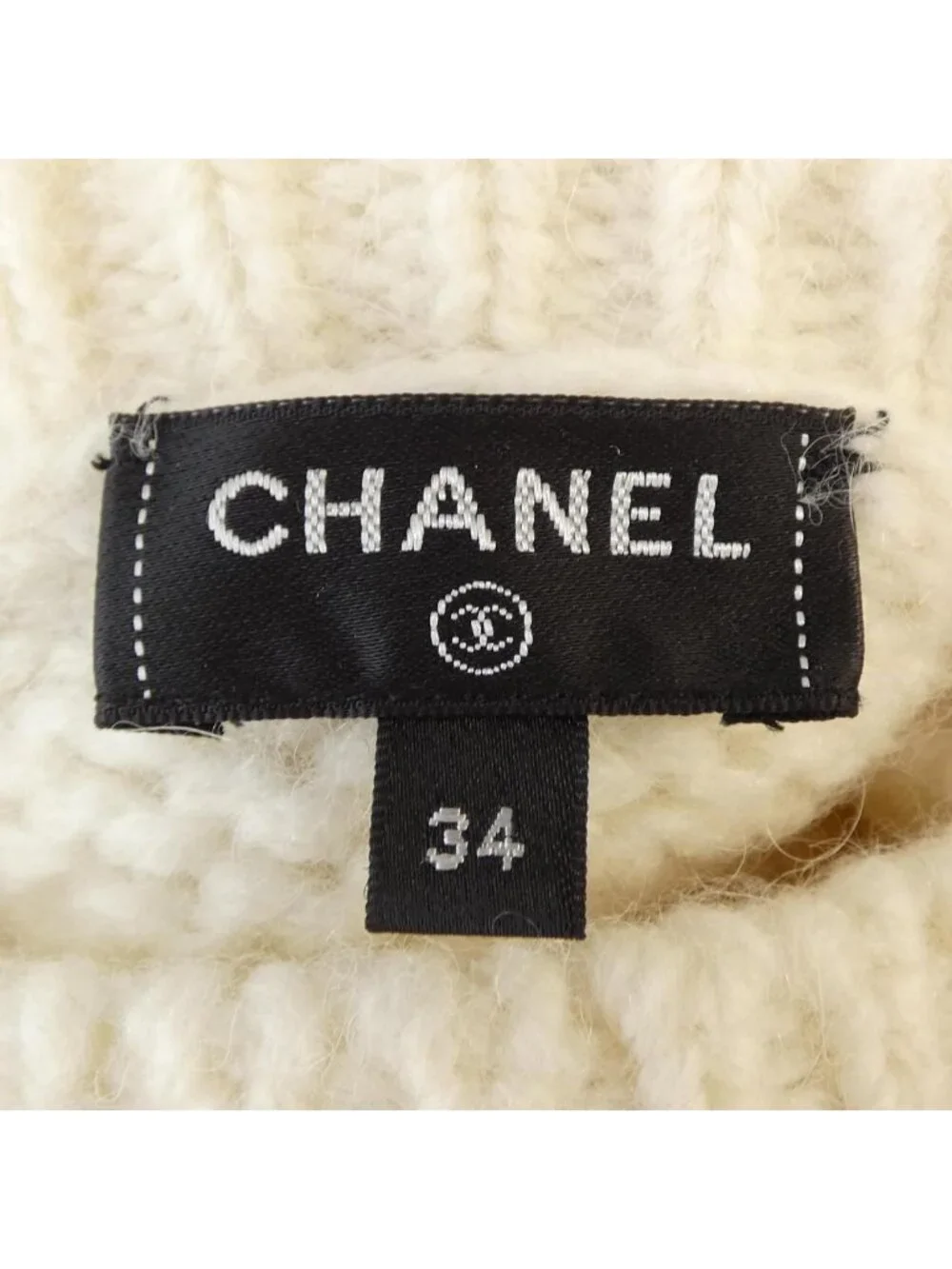 Chanel Knit Sweater White