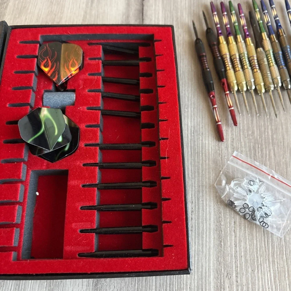 ADKX Steel Tip Darts 12 Pack Set with‎ Nonslip Iron One Size