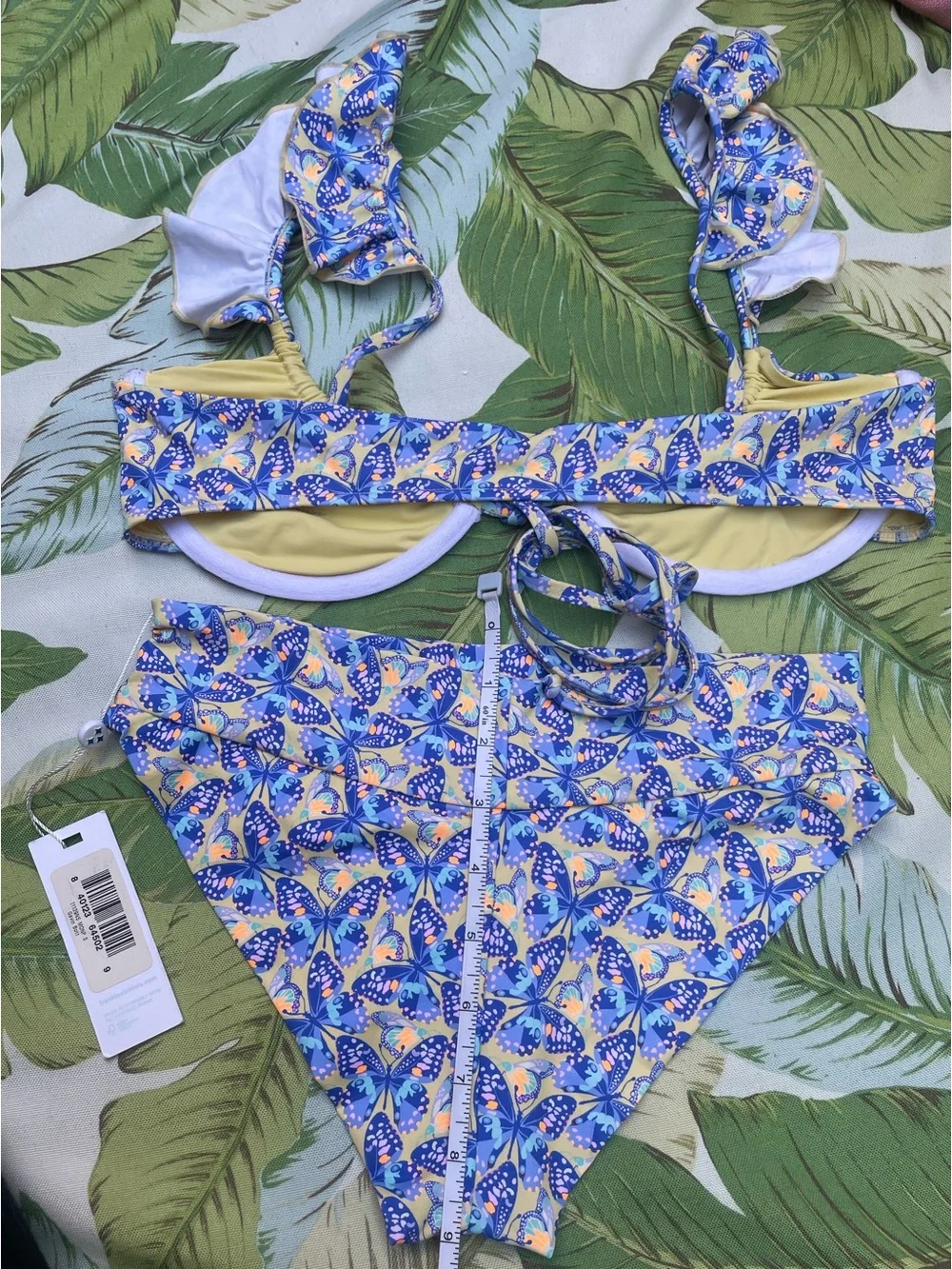 Frankie’s Bikinis NWT Monarch Bikini Set - Size M Birdie Top & Sm Gavin Bottom