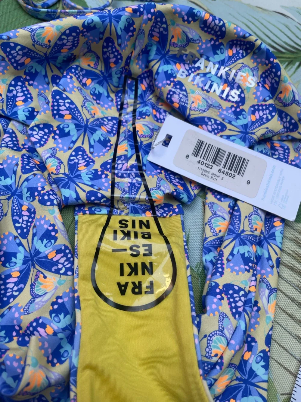 Frankie’s Bikinis NWT Monarch Bikini Set - Size M Birdie Top & Sm Gavin Bottom
