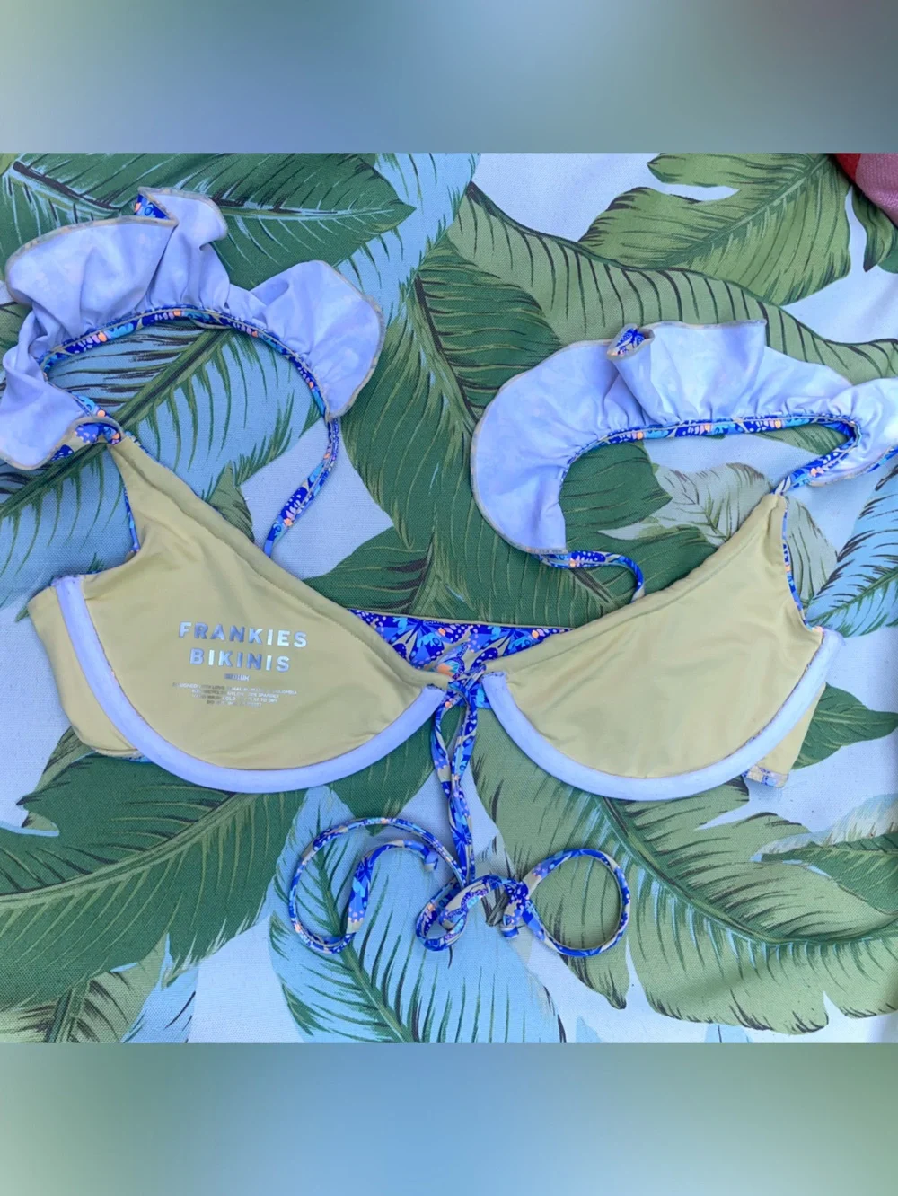 Frankie’s Bikinis NWT Monarch Bikini Set - Size M Birdie Top & Sm Gavin Bottom