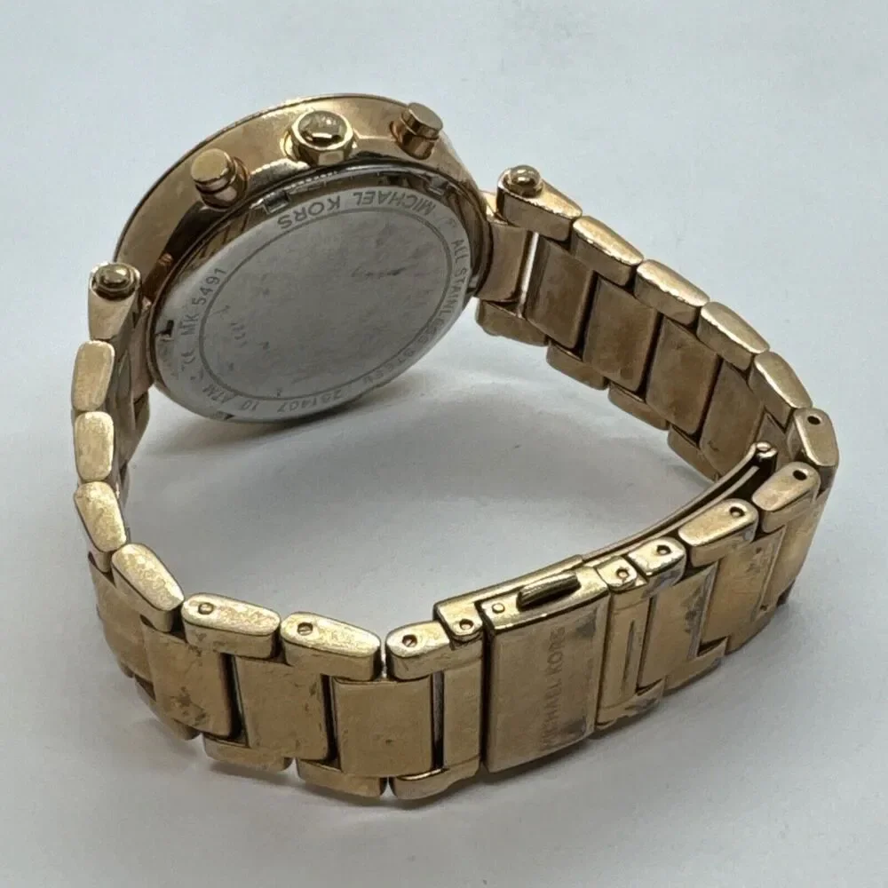Michael Kors Parker MK5491 Women's Gold Stainless Steel Analog Dial Watch JNA400