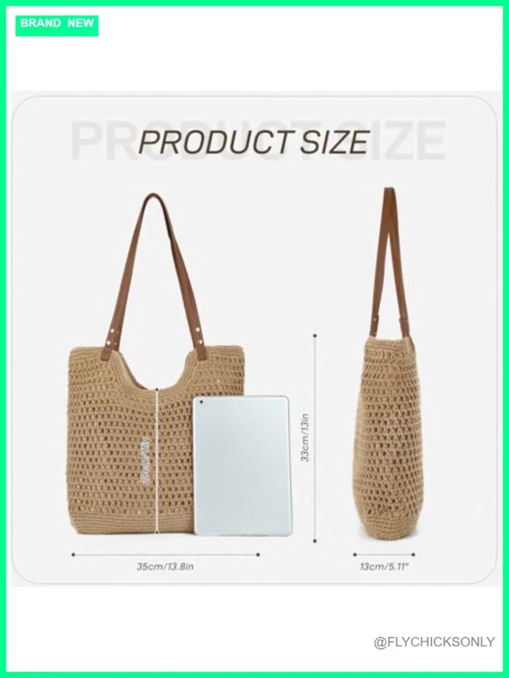 Crochet Beach Bag for Women, Handmade Knitted Hobo Purse, Summer Vacation Tote