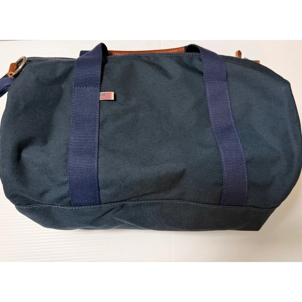 Peter Millar Barstool Classic 2022 Duffle Bag‎ Navy Canvas Leather Trim