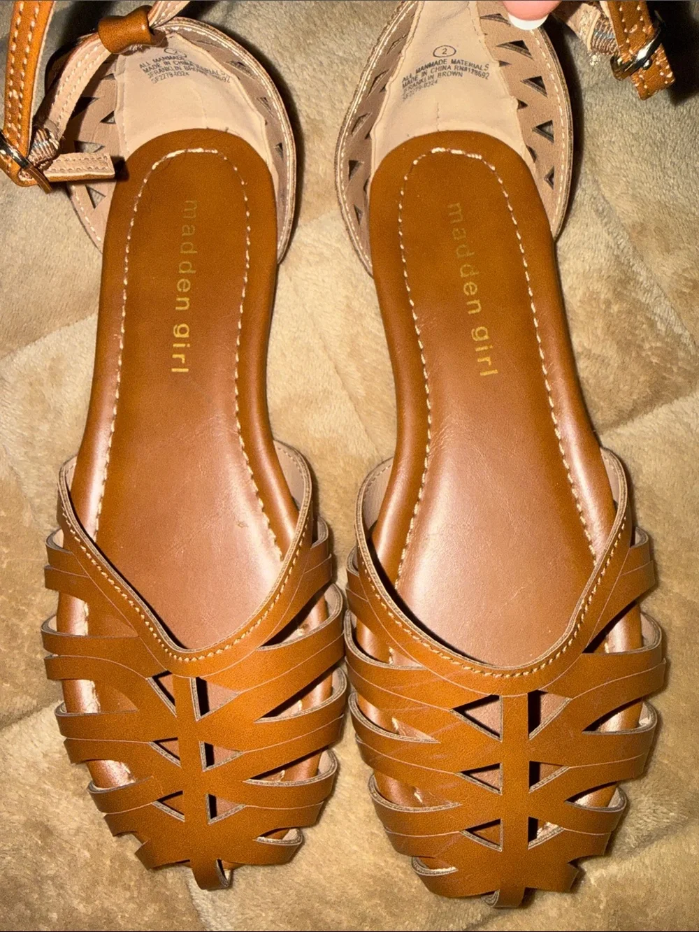 Madden Girl brown cutout