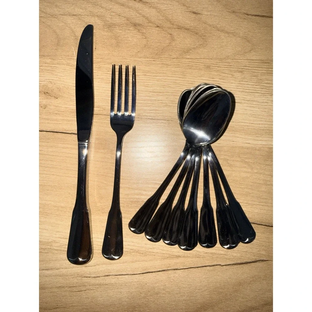 Set of 11 NEW Oneida PLYMOUTH ROCK Stainless Steel Tall Drink Spoons‎ Knife Fork