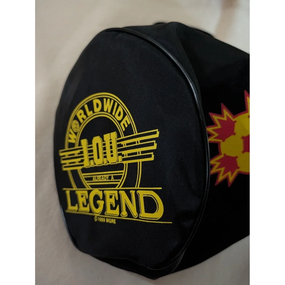1989 Merry Go Round Baltimore Blast 10th Anniversary Duffel Gym Bag 16 x 9 In