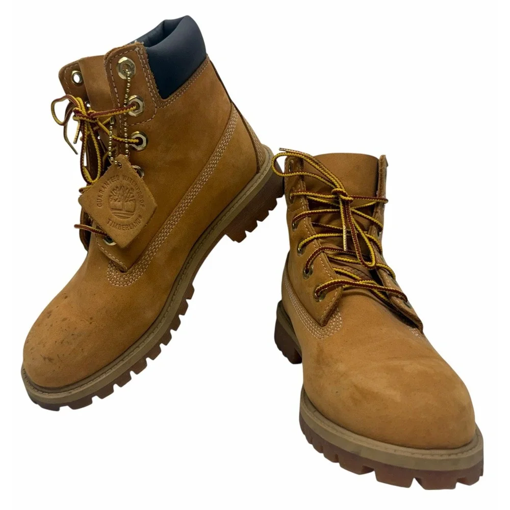 Timberland‎ Junior Youth 6-INCH PREMIUM WATERPROOF BOOTS Wheat 12909 SZ 4.5