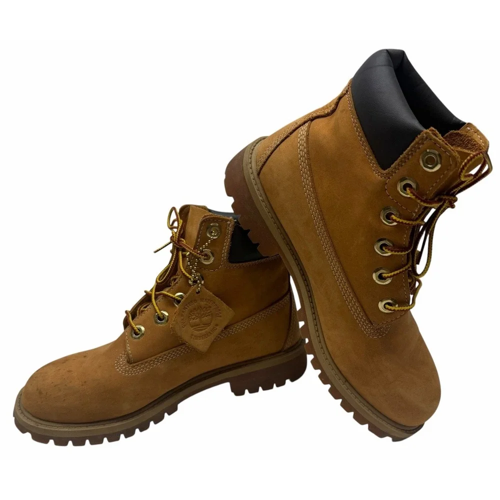Timberland‎ Junior Youth 6-INCH PREMIUM WATERPROOF BOOTS Wheat 12909 SZ 4.5