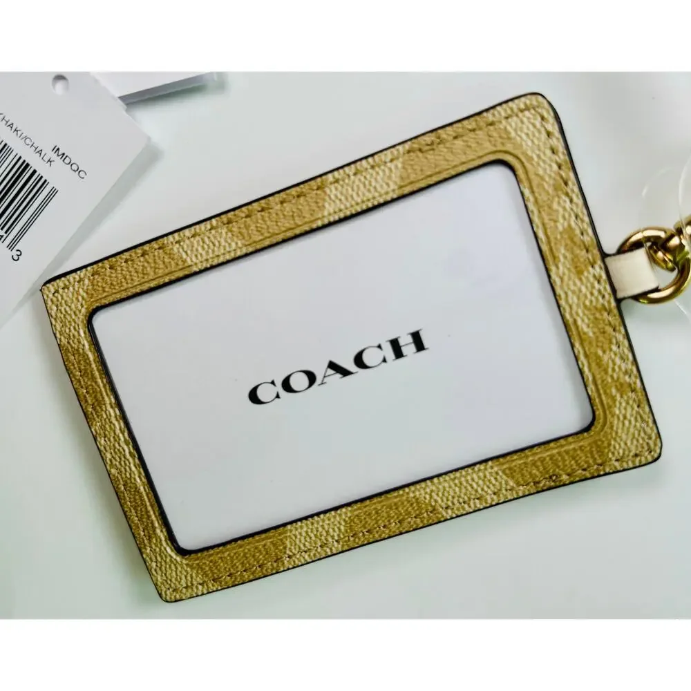 Coach lanyard ivory