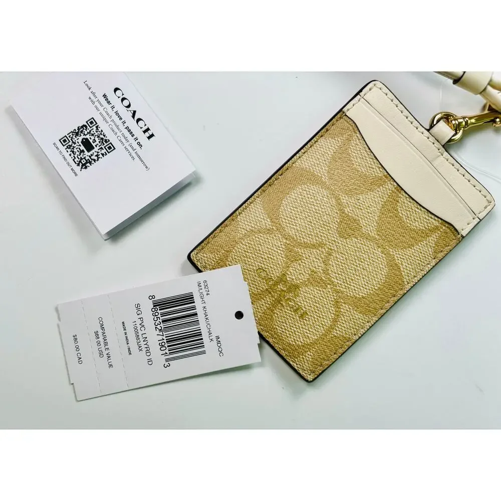 Coach lanyard ivory