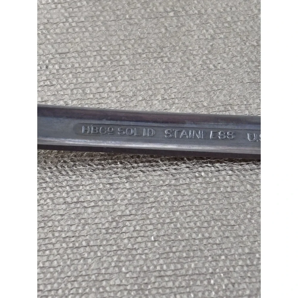 Vintage HB Co Solid Stainless Teaspoon Heather Pattern replacement Piece 3124‎