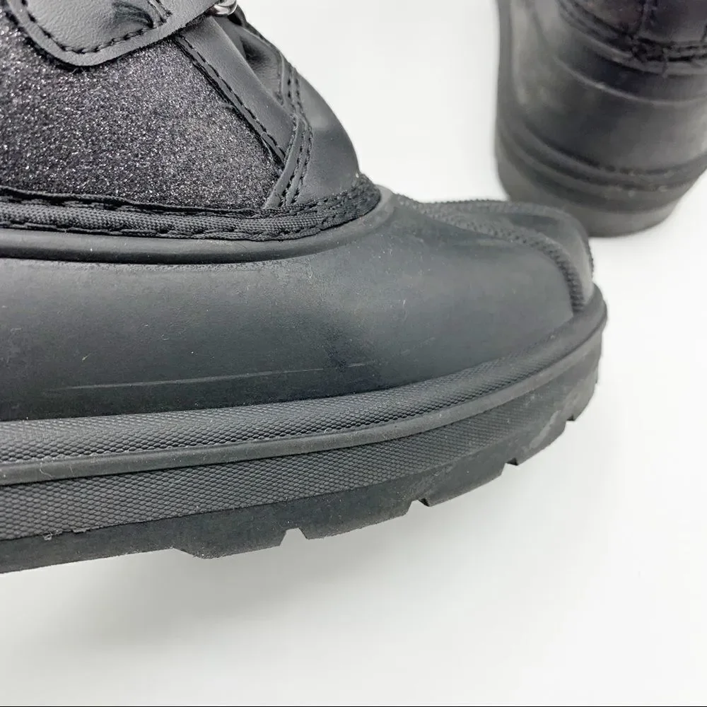 Cat & Jack‎ Thermolite Black Sparkle Winter Boots