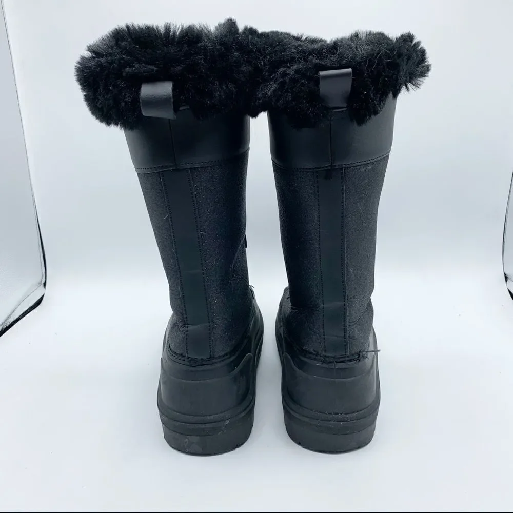 Cat & Jack‎ Thermolite Black Sparkle Winter Boots