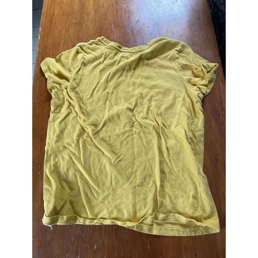 Old Navy girl’s yellow floral graphic t-shirt 14-16