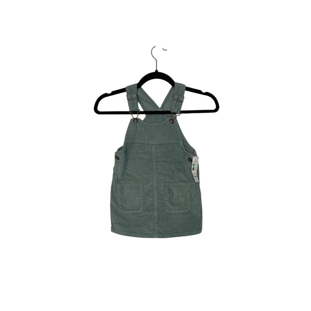 OshKosh Bgosh Corduroy‎ Overall Dress - Kids Size 3T - Sage Green