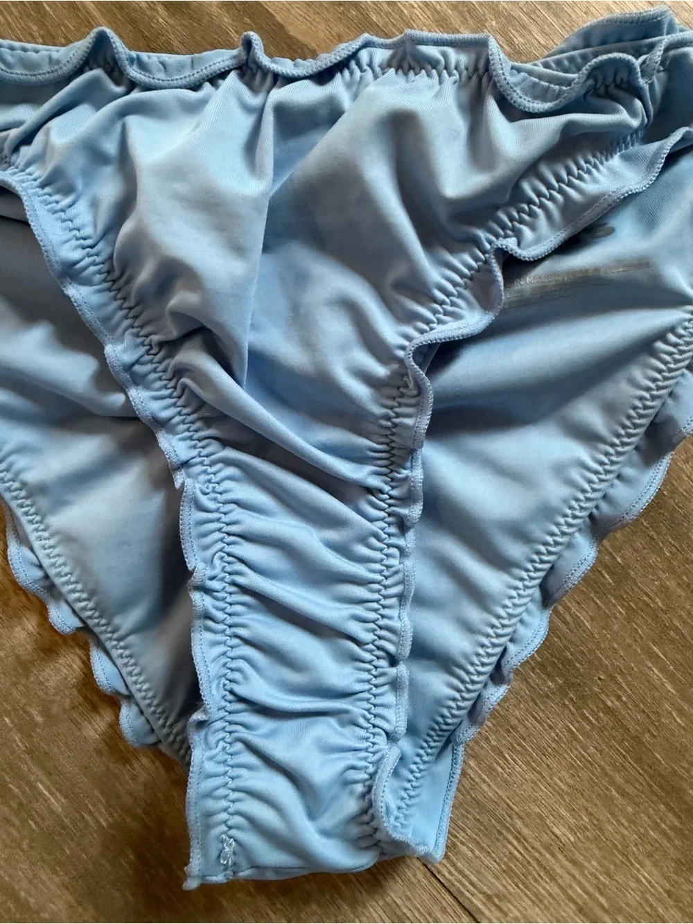 Frankie’s Bikinis Cheeky Colby Bottom in Chambray. Size XS. NWOT!