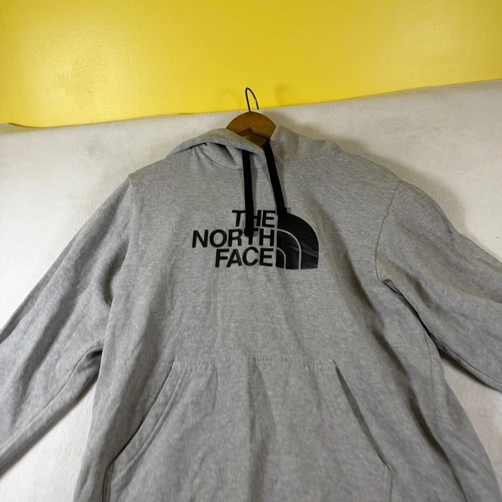 The North Face Mens Gray Graphic Logo Pullover Hoodie Sweatshirt Medium NF0A3X8C
