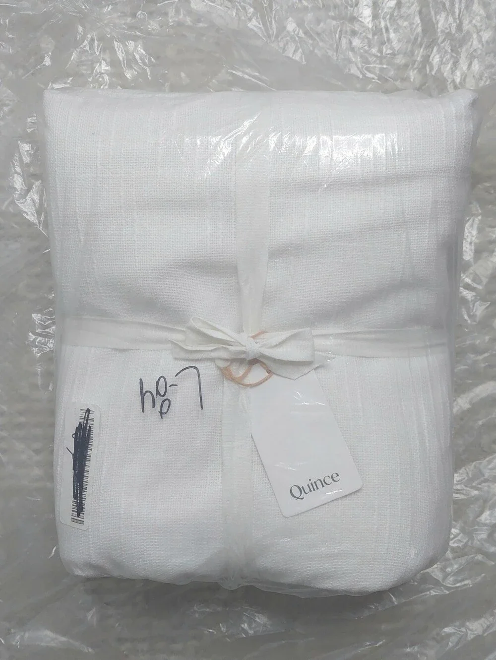 NWT! Quince 100% Cotton White Slub Curtains, 48