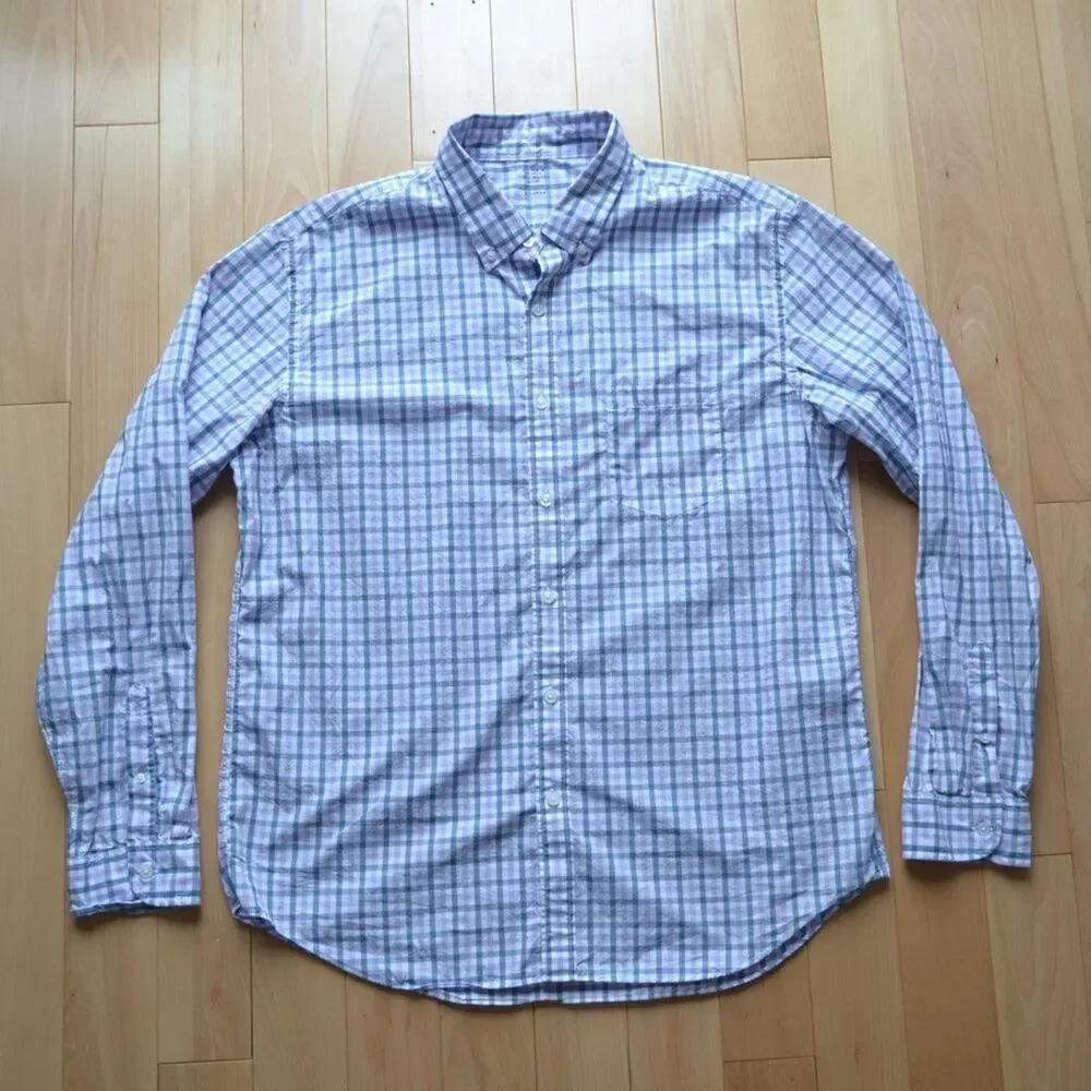 J Crew Light Weight Shirt Button Down Size XL