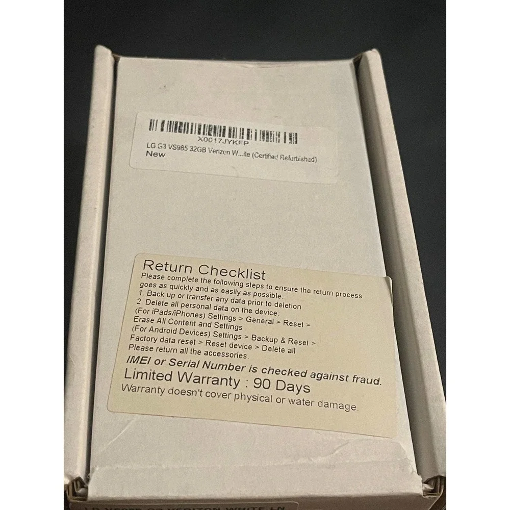 LG G3 VS985 32GB White Verizon Certified Refurbished‎ Smartphone