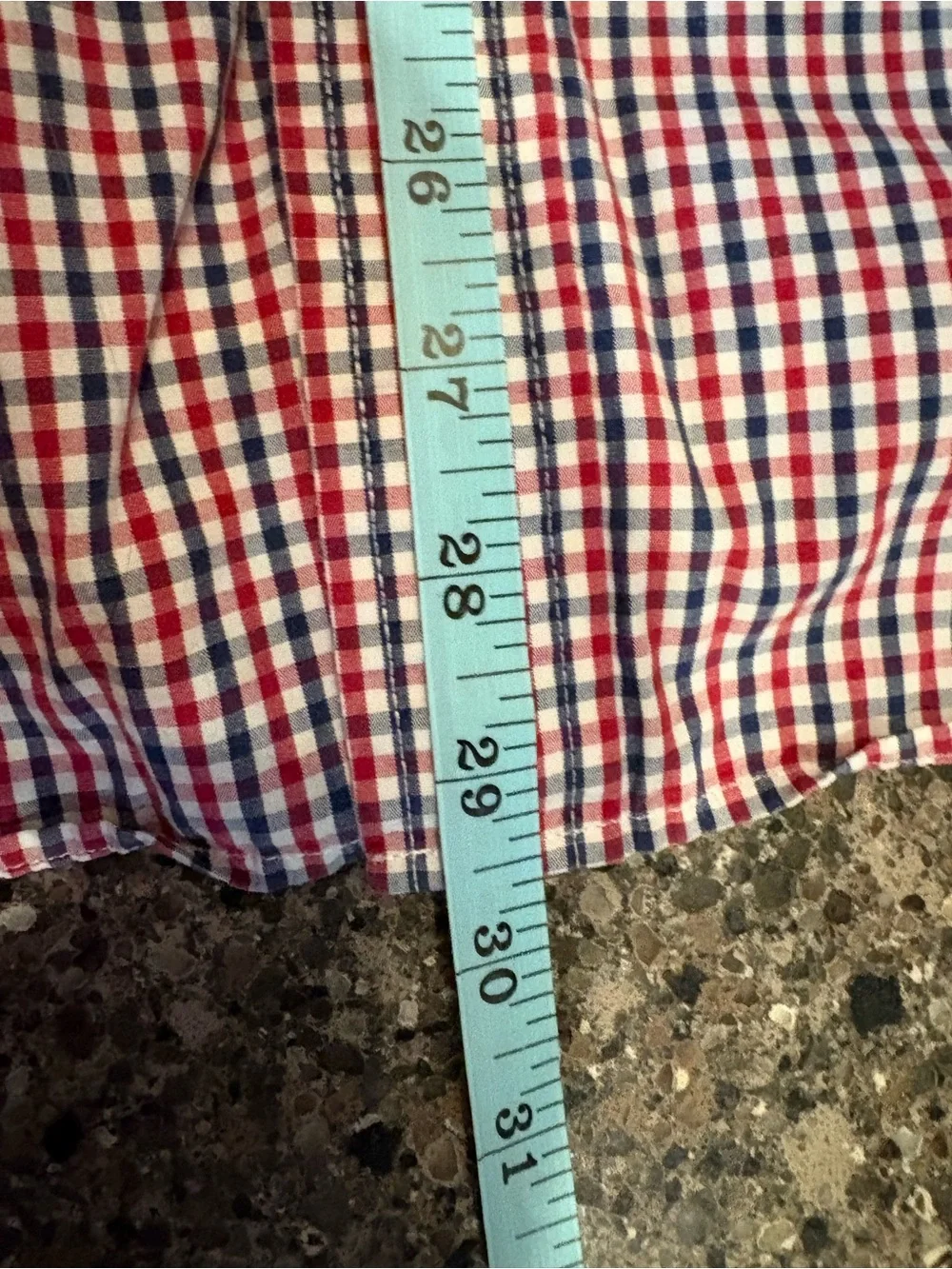J. Crew Men's Red & Blue Gingham Button-Down Shirt