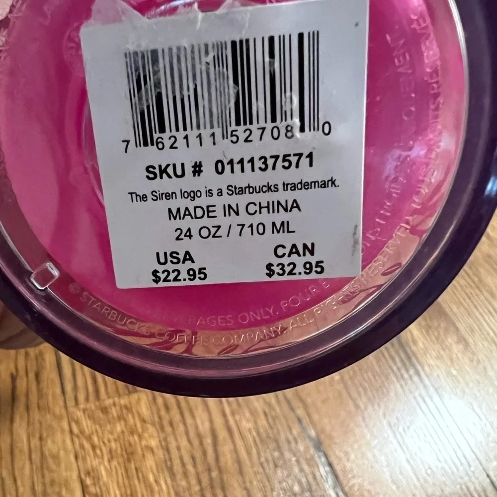 NEW Starbucks | 2022‎ Holiday Pink Color Changing Winter Woodland Floral Tumbler