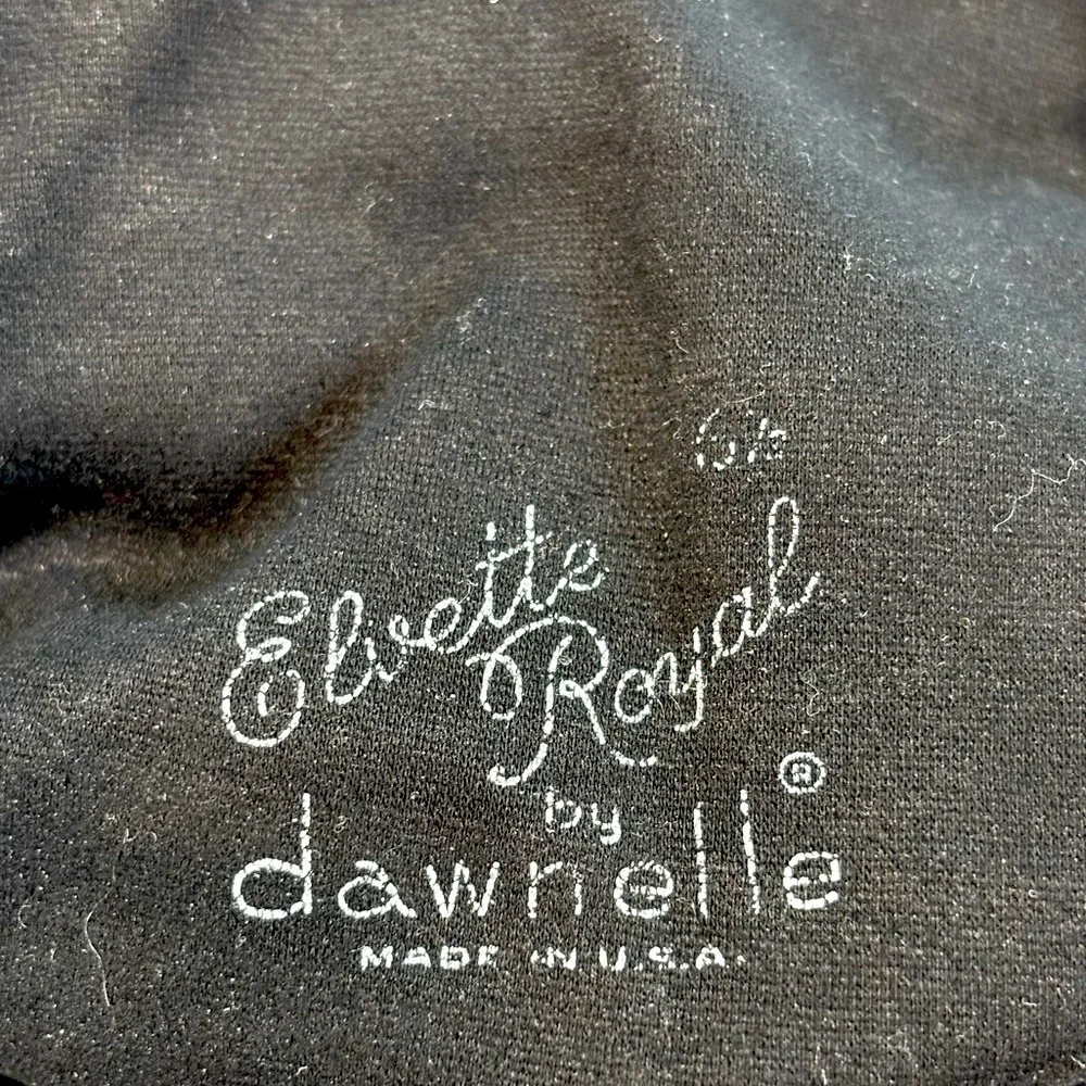 Black Gathered‎ Long Gloves by Elvette Royal by Dawnelle USA 6 1/2