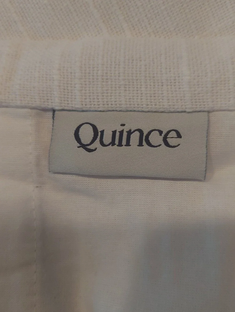 NWT! Quince 100% Cotton White Slub Curtains, 48