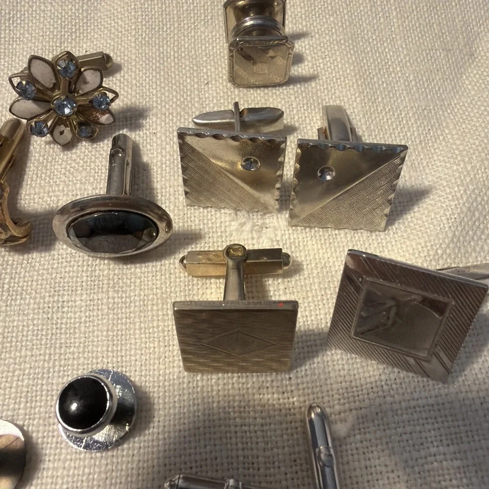 Vtg Cufflinks & Tux Buttons, Mixmatch, Some Pairs