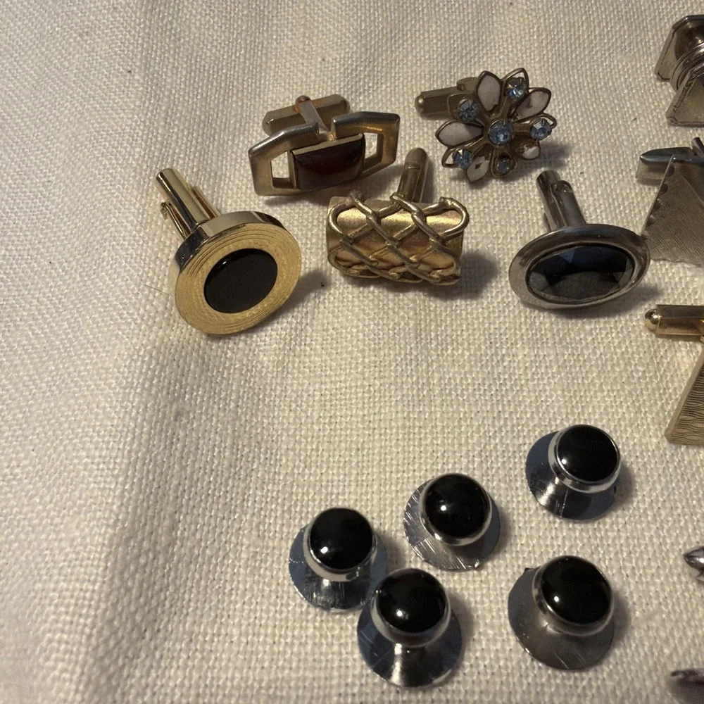 Vtg Cufflinks & Tux Buttons, Mixmatch, Some Pairs