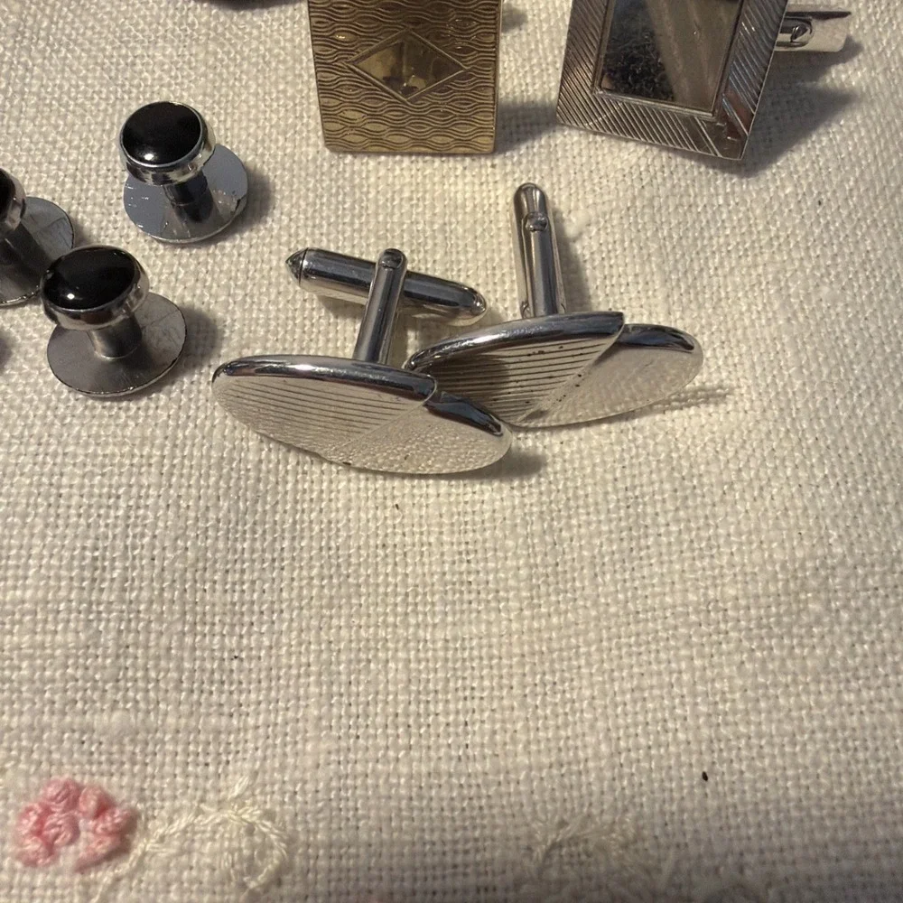 Vtg Cufflinks & Tux Buttons, Mixmatch, Some Pairs