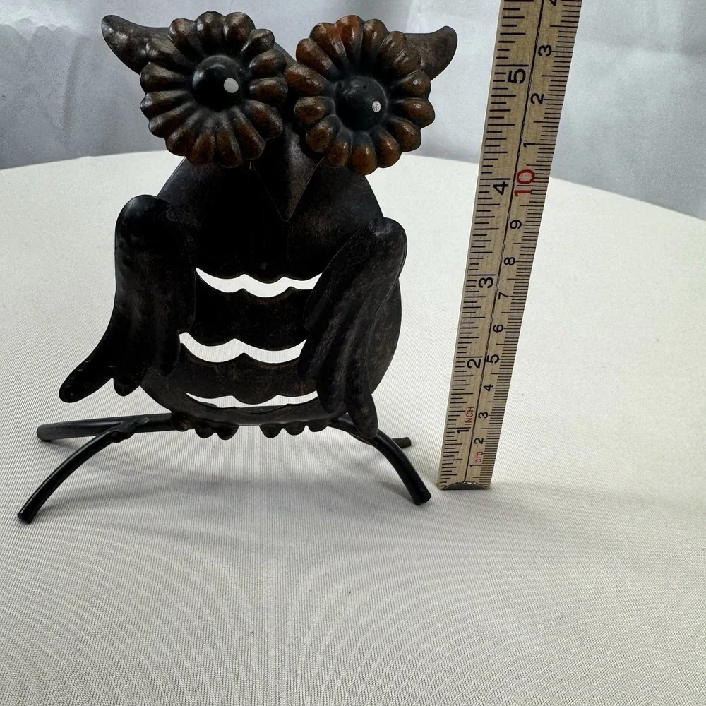 Pier 1 Primitive Picture HoldersRustic‎ Brown Owl Shaped Photo Holder Clip