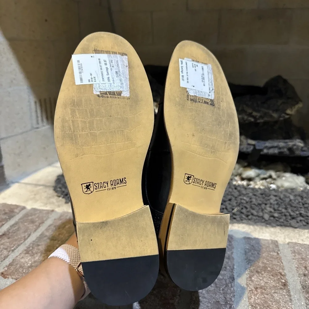 Stacy Adams scuffs leather black