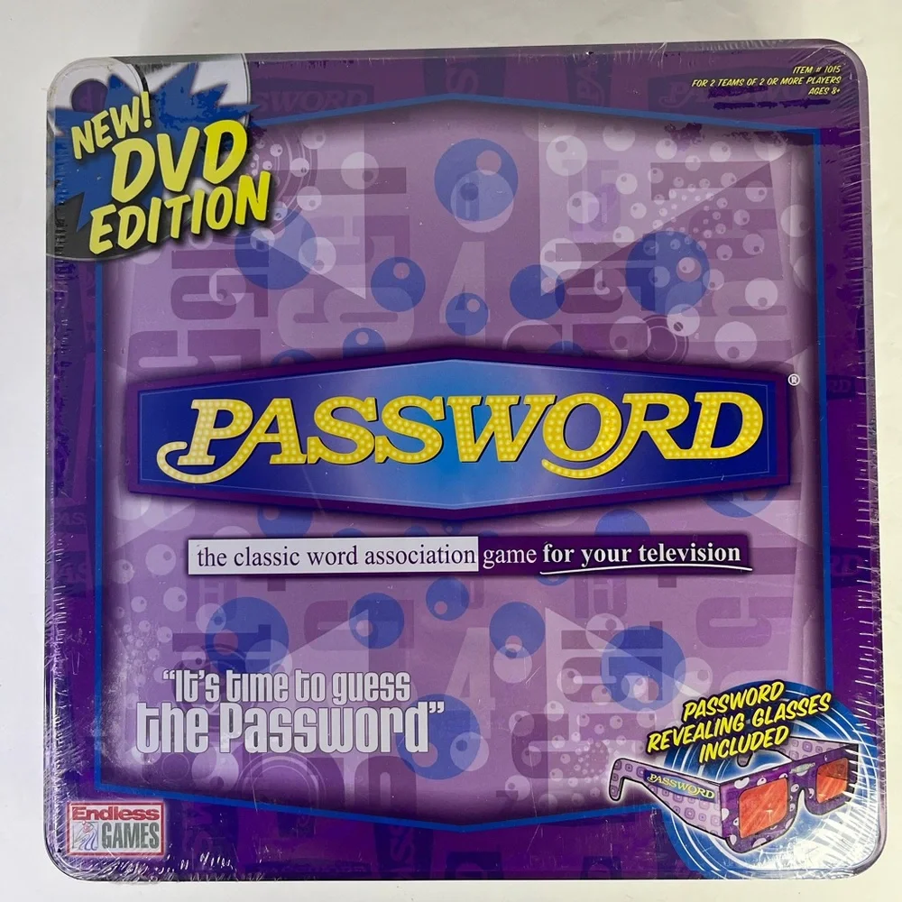 2006 Endless Games® PASSWORD DVD Edition Word Assoc. Game Family TV  Sealed New!