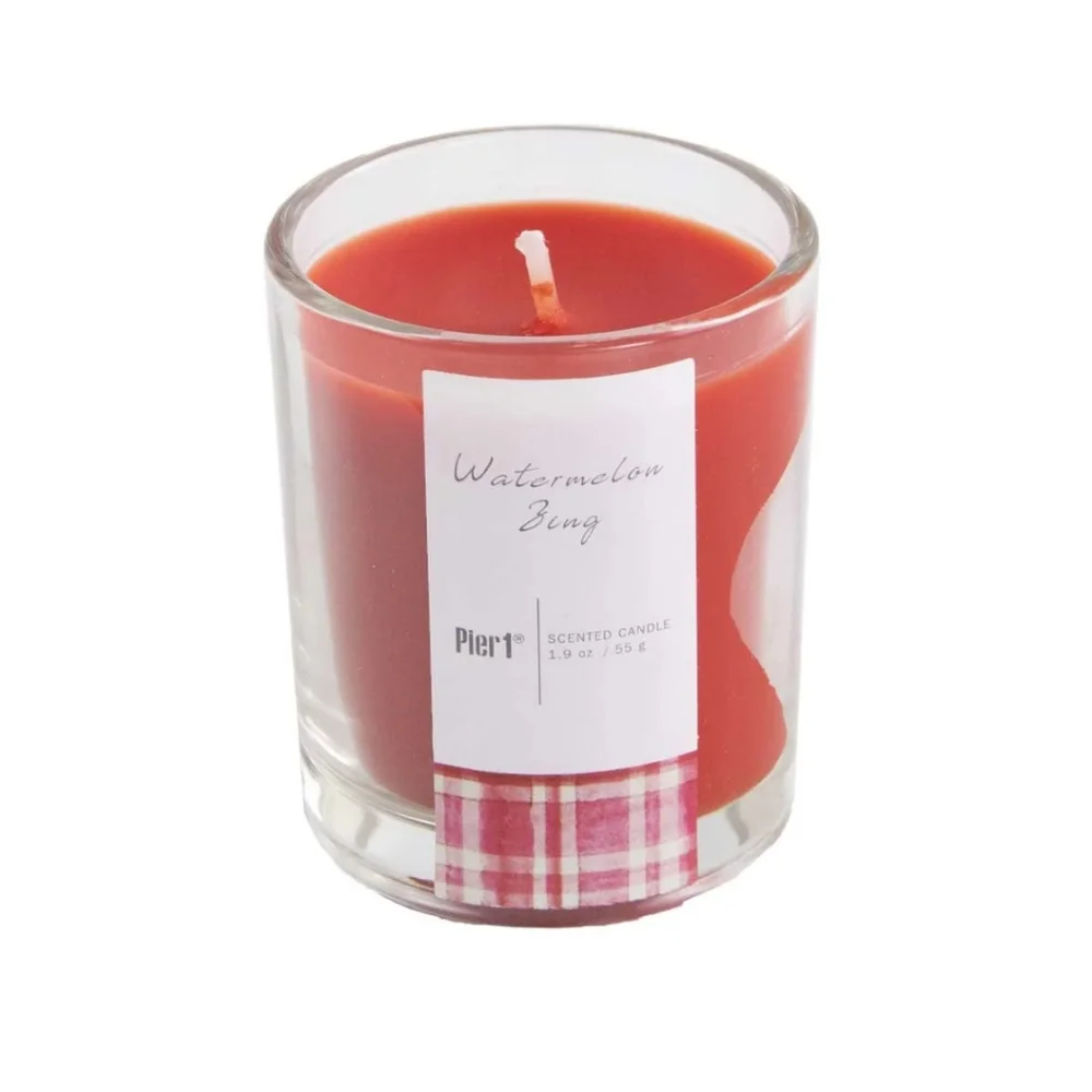 Pier 1 Imports Watermelon Zing Set of 4 Votive Shotglass Candles BNWT SO RETIRED