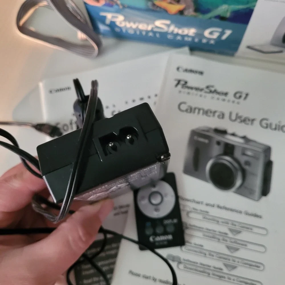 Vintage Canon PowerShot G1 Digital Camera Kit Complete Boxed Set Tested/ Working
