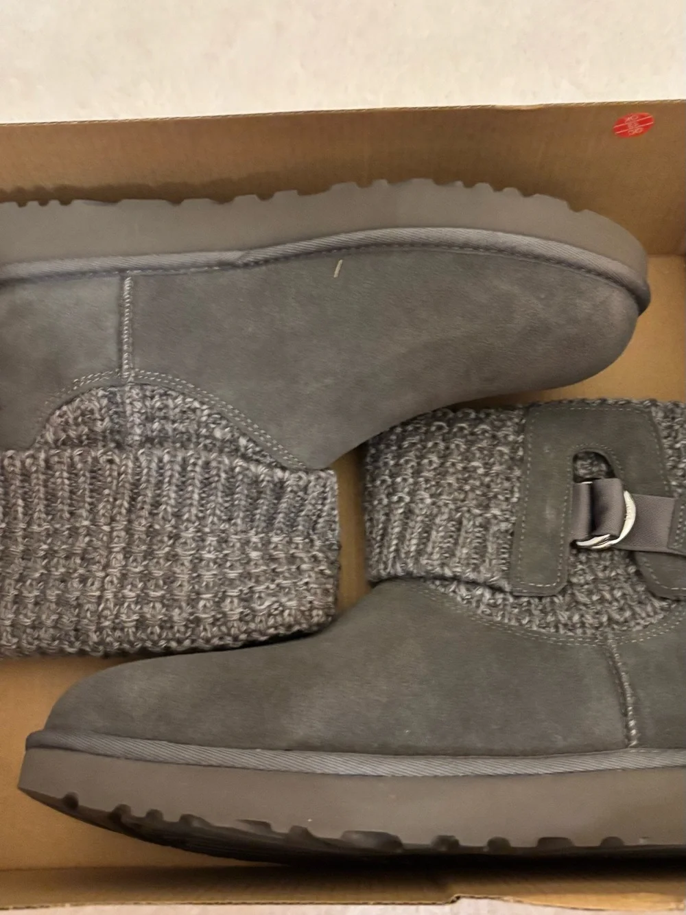 UGG Classic Solene Mini Boots in Charcoal