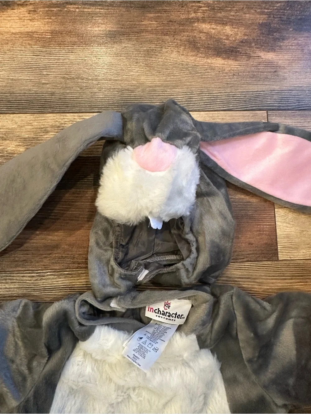 InCharacter Lil' Bunny Infant Costume - Gray Halloween Baby 6-12 months