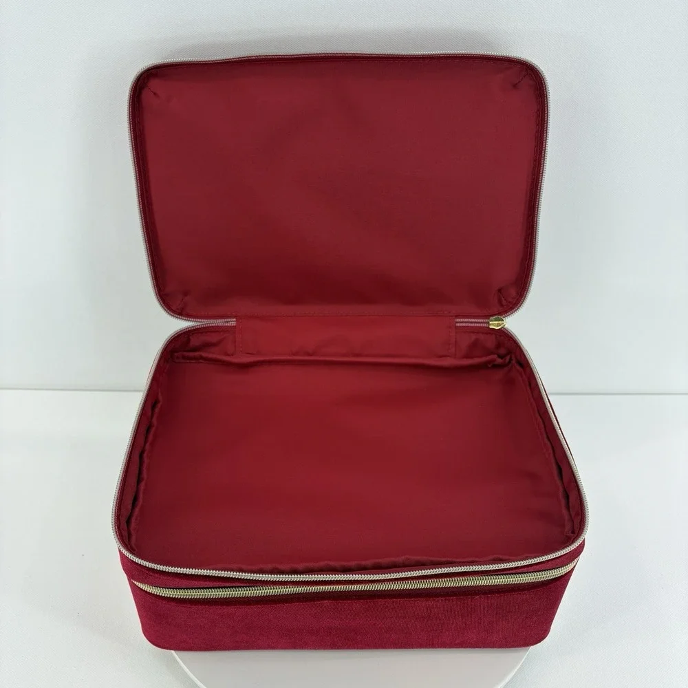 2024 Estee Lauder Red Velvet Limited Ed Holiday Beauty Box CASE ONLY‎ Bow Handle