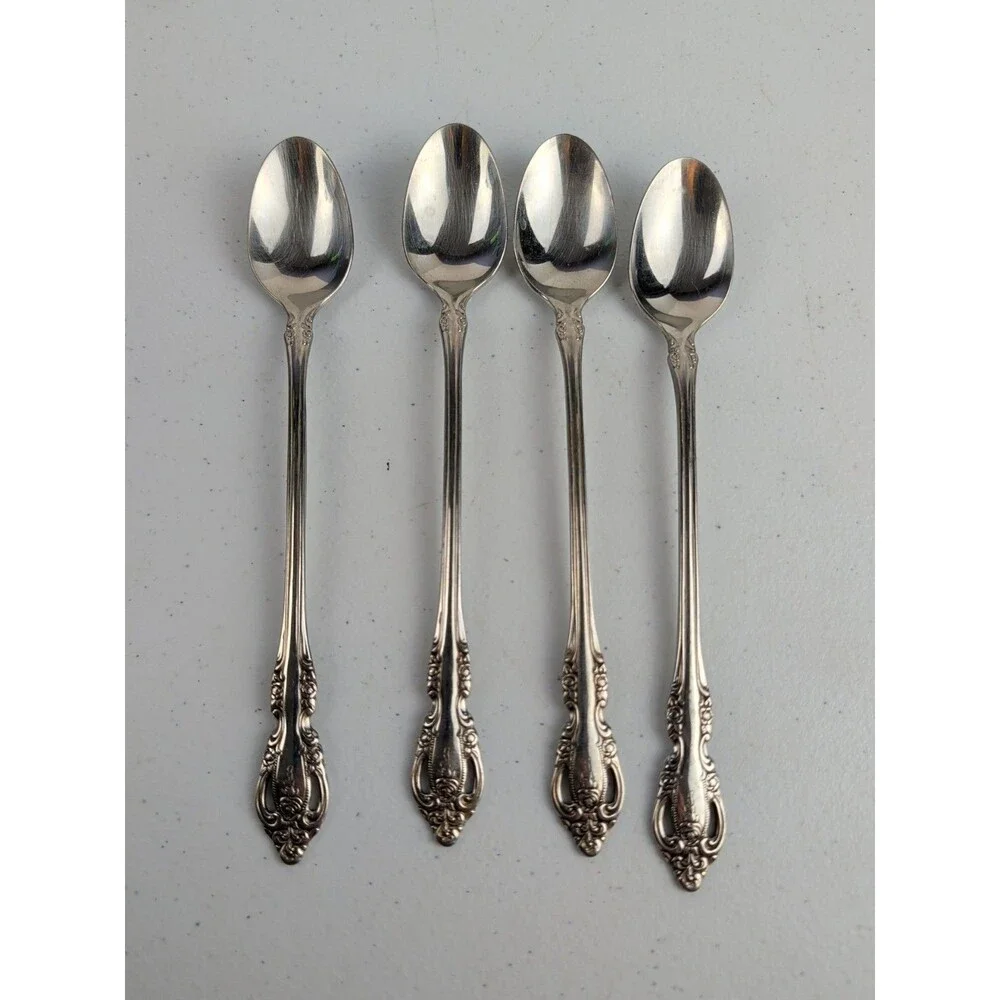 Oneida Community Stainless Steel Brahms Ice Tea Spoon 7.5